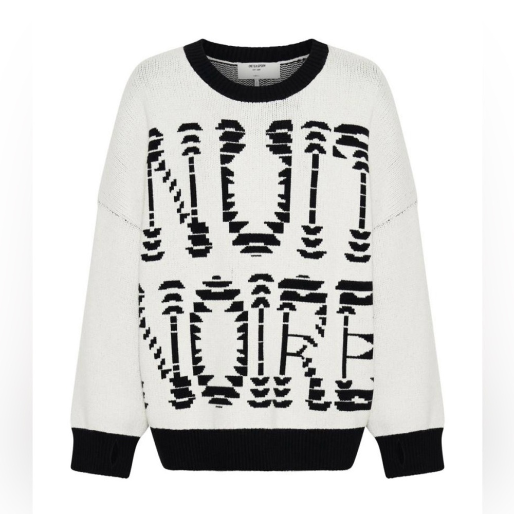 One Teaspoon NWT NUIT NOIRE Batwing Sweater SZ M 2024 Collection - Picture 5 of 7